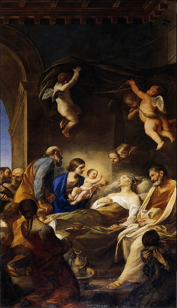 33-Morte di sant'Anna-Roma, chiesa di San Carlo ai Catinari 